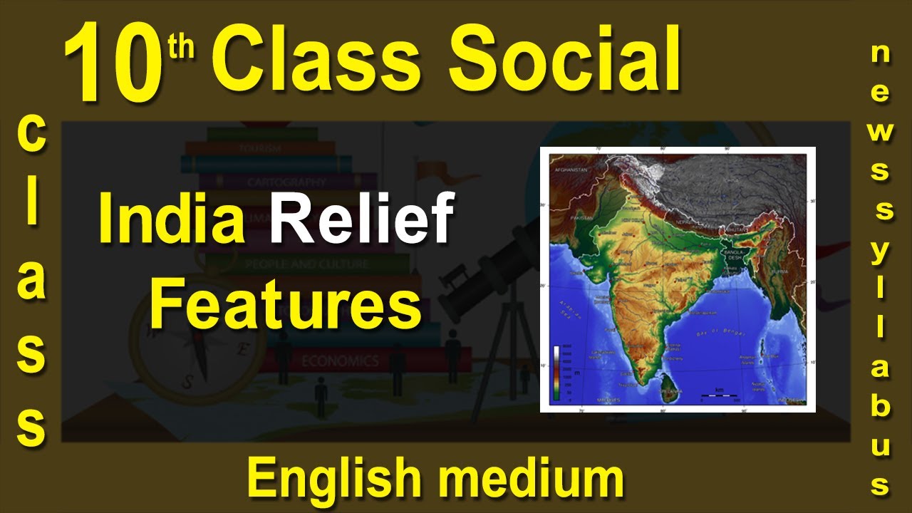 10th Class Social English Medium India Relief Features 2020