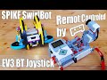 LEGO SPIKE SwirlBot remote controlled by Pybricks EV3 Bluetooth Joystick