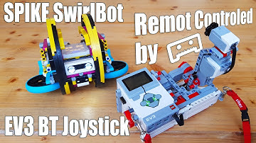 LEGO SPIKE SwirlBot remote controlled by Pybricks EV3 Bluetooth Joystick