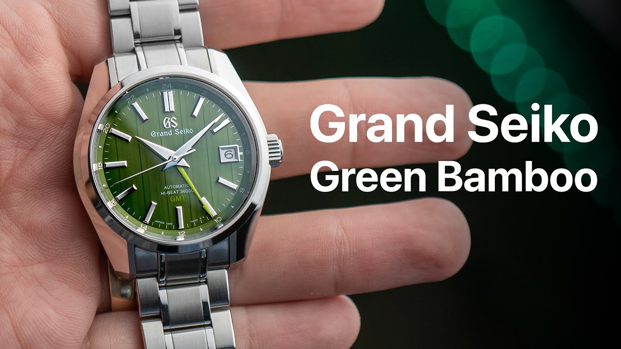 Grand Seiko SBGJ259 Green Bamboo GMT - YouTube