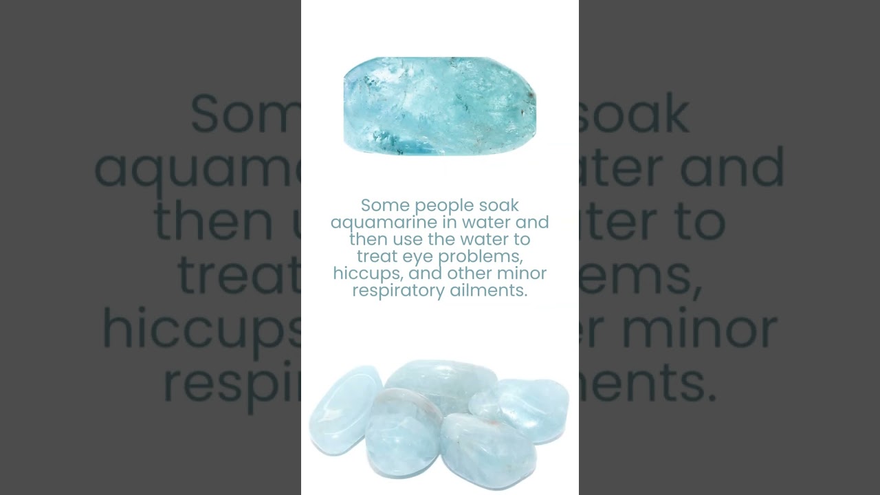 Aquamarine - CRYSTALS & GEMSTONES 101 #shorts