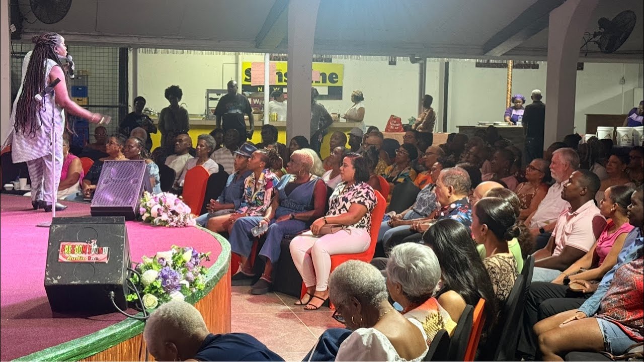 Calypso Revue Tent Judging Night Port of Spain Trinidad.