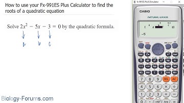 📚 How to use your Fx-991ES Plus Calculator to find the roots of a quadratic equation