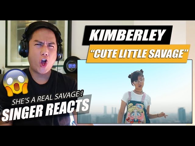 KIM! - Cute Little Savage [Music Video] | SINGER REACTION class=