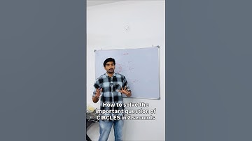 How to solve the important question of CIRCLE in 2 seconds