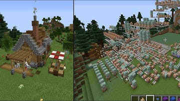 Minecraft house with the /summon command (falling blocks) (1.16.5) (711 command blocks) (foneeee)