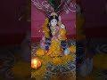 হাতে তৈরি ঠাকুর দিয়ে পুজো করলাম #food #ছবি_আঁকা_শেখা # সরস্বতী