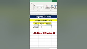 Add Minutes in Time #excel #msexcel #msexceltutorial #shortsvideo #msexceltrick #shorts #minutes