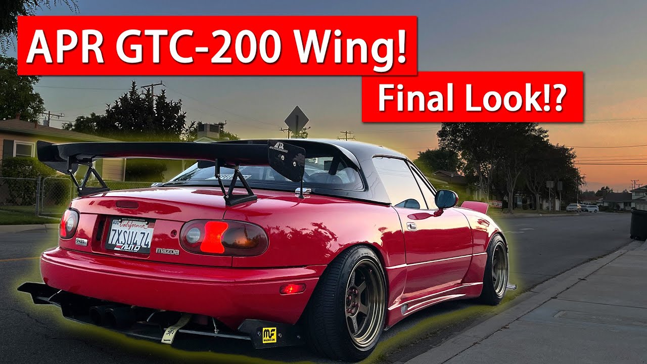THE MIATA IS COMPLETE! Miata Gets APR Carbon Fiber Wing! - YouTube