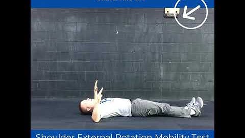 Shoulder External Rotation Mobility Self Test
