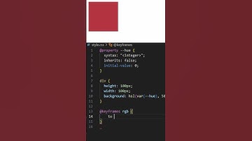 Learn how to animate custom properties using the new @property rule.#CSS #WebDevelopment#FrontendDev
