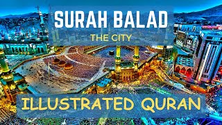 Surah Balad (Illustrated) | Soothing Quran Recitation by Ridjaal Ahmed | Animated Tafseer