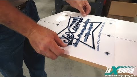 Screen Printing Basics - Another Easy Trick for Lining Up Multiple Colors