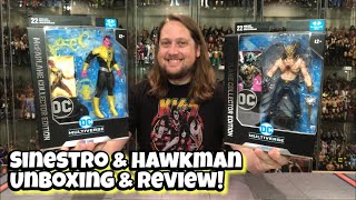 Sinestro & Hawkman DC McFarlane Toys Unboxing & Review!