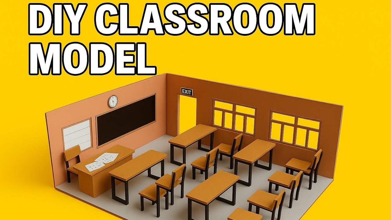 DIY Classroom Model | School Project | Best Out of Weste | Easy Craft ...