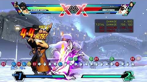 UMVC3: Strider - 938,000k Combo (Two Meters, Two Assists)