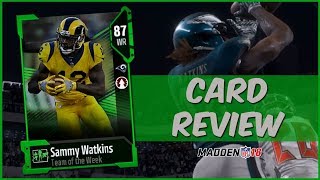 MUT 18 Card Review | TOTW Sammy Watkins Gameplay + Card Review