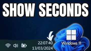 How to Show Seconds on Taskbar Clock in Windows 11