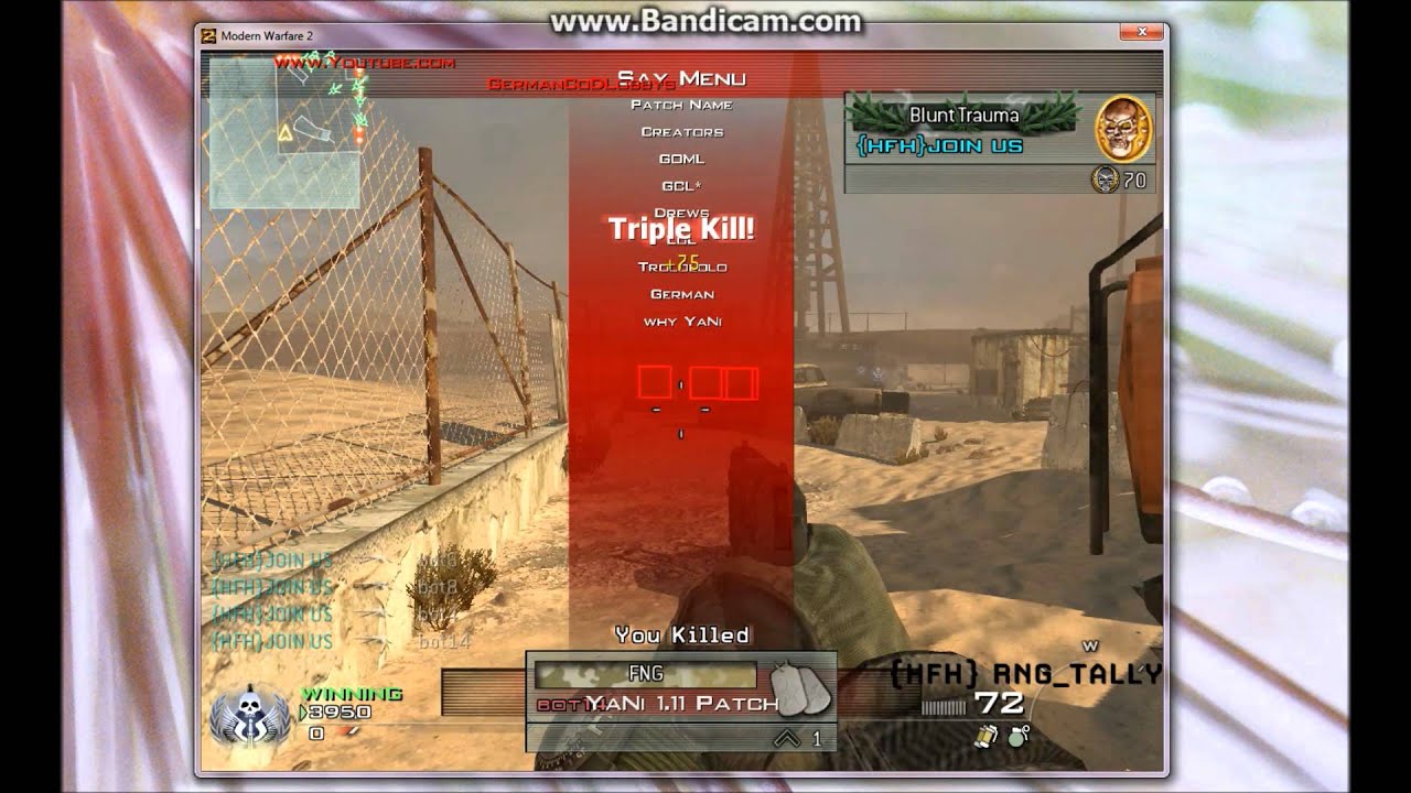 [MW2/PS3/PC] Mod Menu YaNi 1.11 by GermanCoDLobbys Hosted By:ME