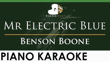 Thumbnail of Benson Boone - Mr Electric Blue - LOWER Key (Piano Karaoke Instrumental)