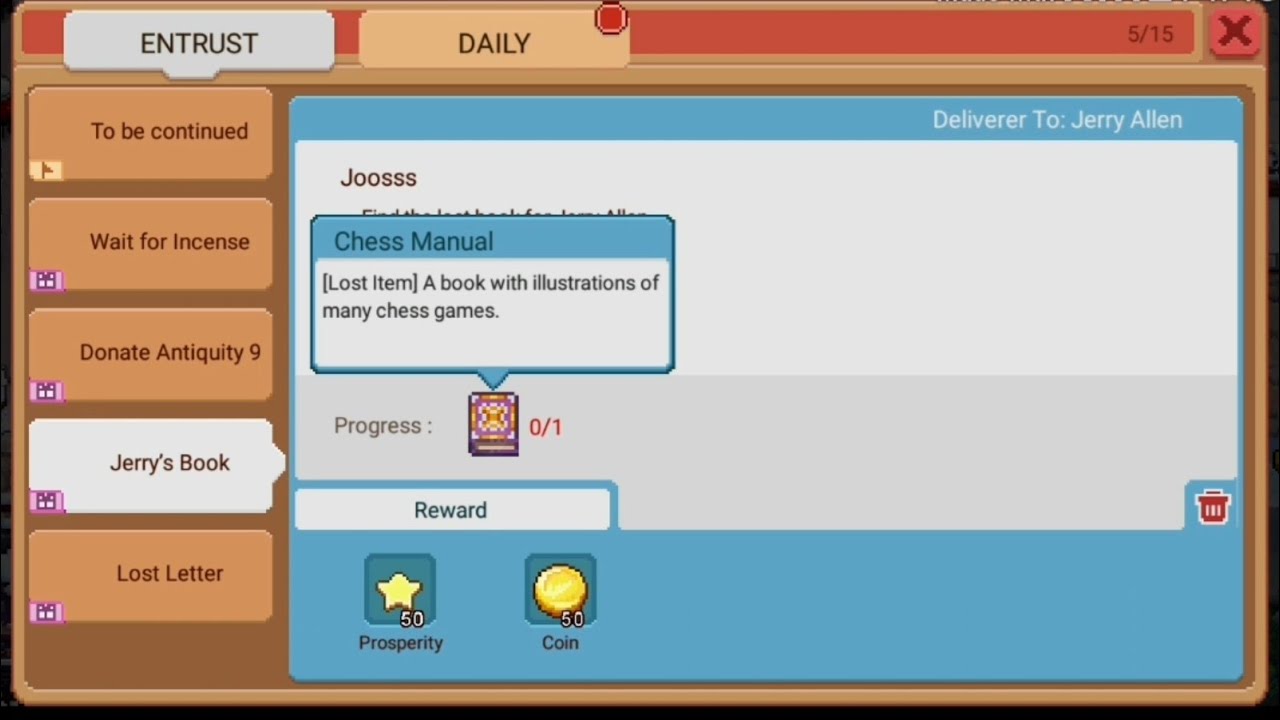 Harvest Town, Jerry's Book (Chess Manual) New Update YouTube