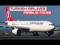 Turkish airlines airbus a330   paris to istanbul   full flight report 