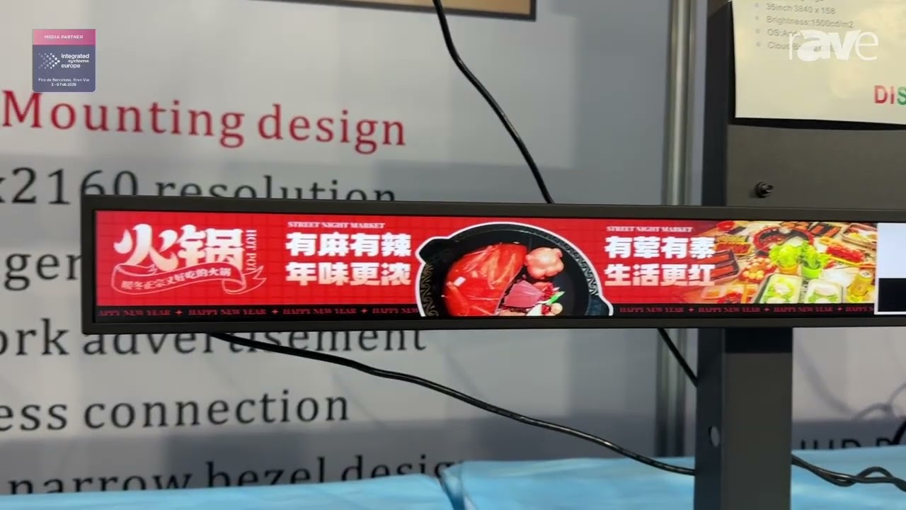 ISE 2026: Disida Presents Stretched Digital Signage