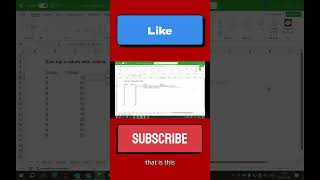 Sum top n values with criteria #howtoincreaseviewsonyoutube #youtubeviews #learn #excel #exceltricks