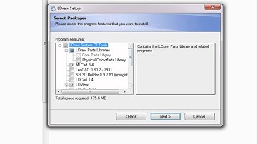 Installation process for the LEGO Digital Designer and LDraw parts library