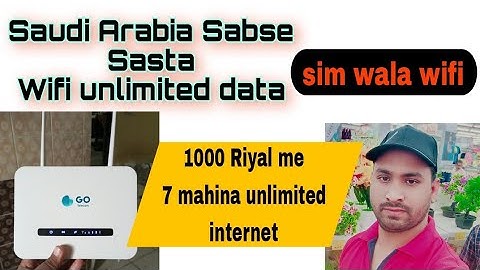 Go telecom wifi || fast unlimited internet saudi Arabia @TechaHindi