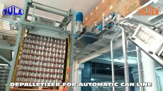 DEPALLETIZER FOR AUTOMATIC CAN LINE