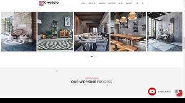 Crystalo - Architecture and Interior Design WordPress Theme house design architect Website Builder