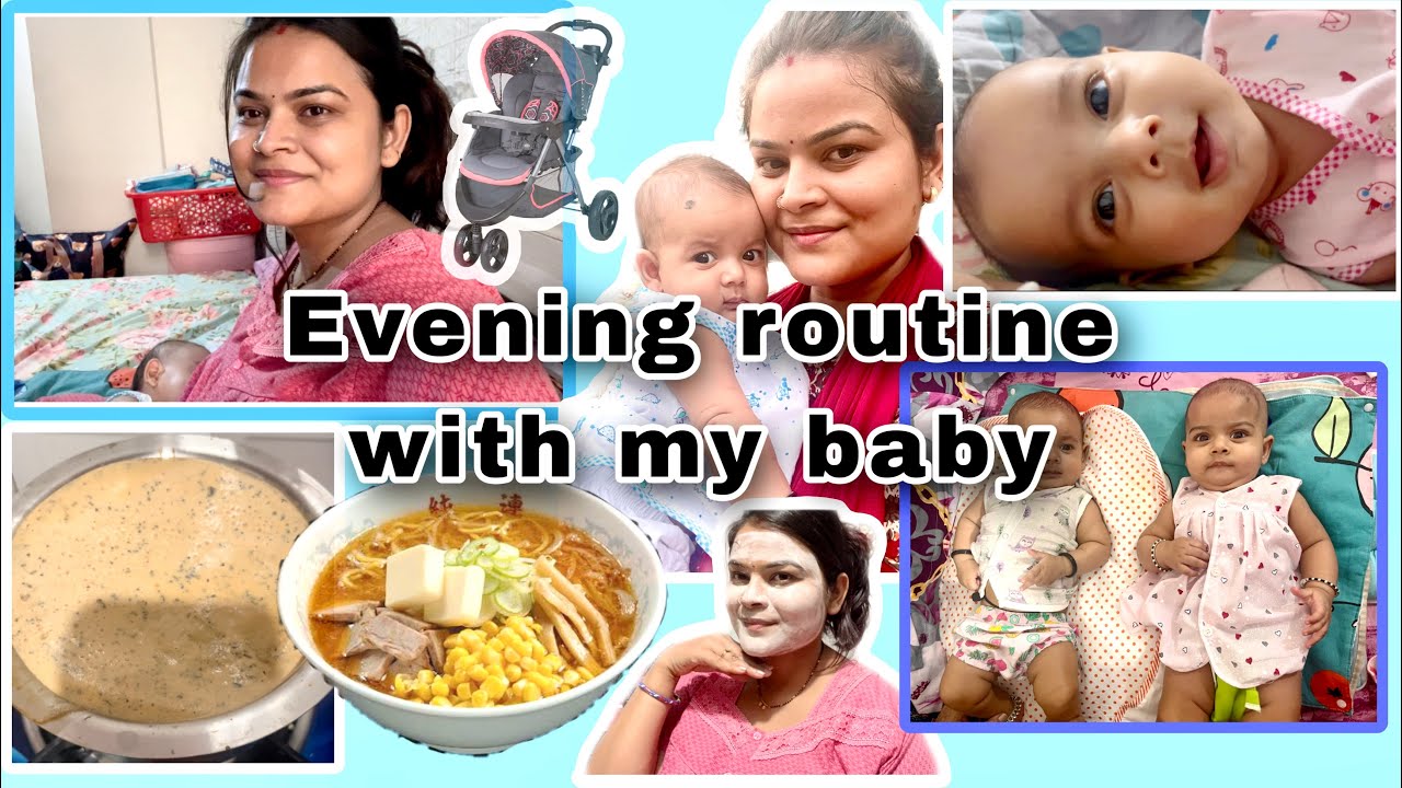 Real Evening to Night routine with my 4 month’s old baby girl 🌸No ...