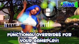 FUNCTIONAL (& REALISTIC) OVERRIDES FOR YOUR GAMEPLAY! • THE SIMS 4 • MOD REVIEW