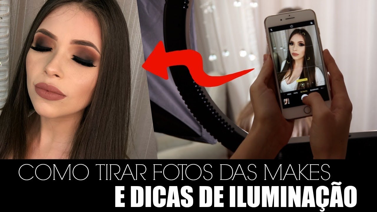 COMO TIRAR FOTOS das maquiagens + ILUMINAÇÃO que uso  | Amanda Pastore