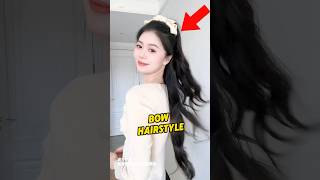 Beautiful bow hairstyle