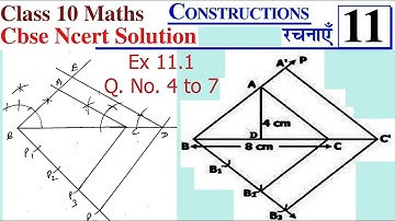 Q. No. 4 To 7 : Ex 11.1 Ch 11 Construction CBSE, Ncert, Bseb, Hbse, Bbse, Upbse, Mpbse Class 10 Math