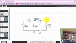 Introduction to using circuit analysis software: example 'circuitlab'