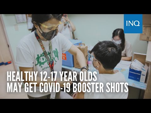 Healthy 12-17 year olds may get COVID-19 booster shots starting at the end of the week