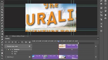 Adobe Creative Cloud Photoshop: creating video  - adding animation, sound and exporting
