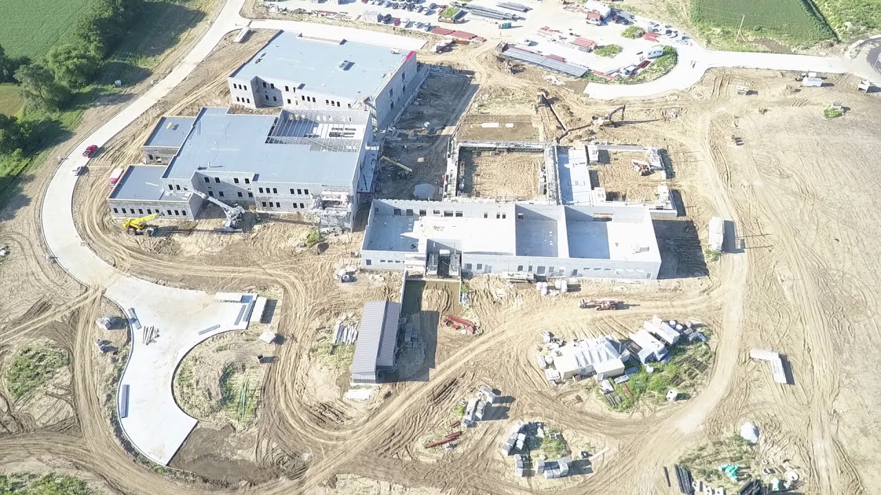Elkhorn Middle School 5 Drone Footage (2020710) YouTube