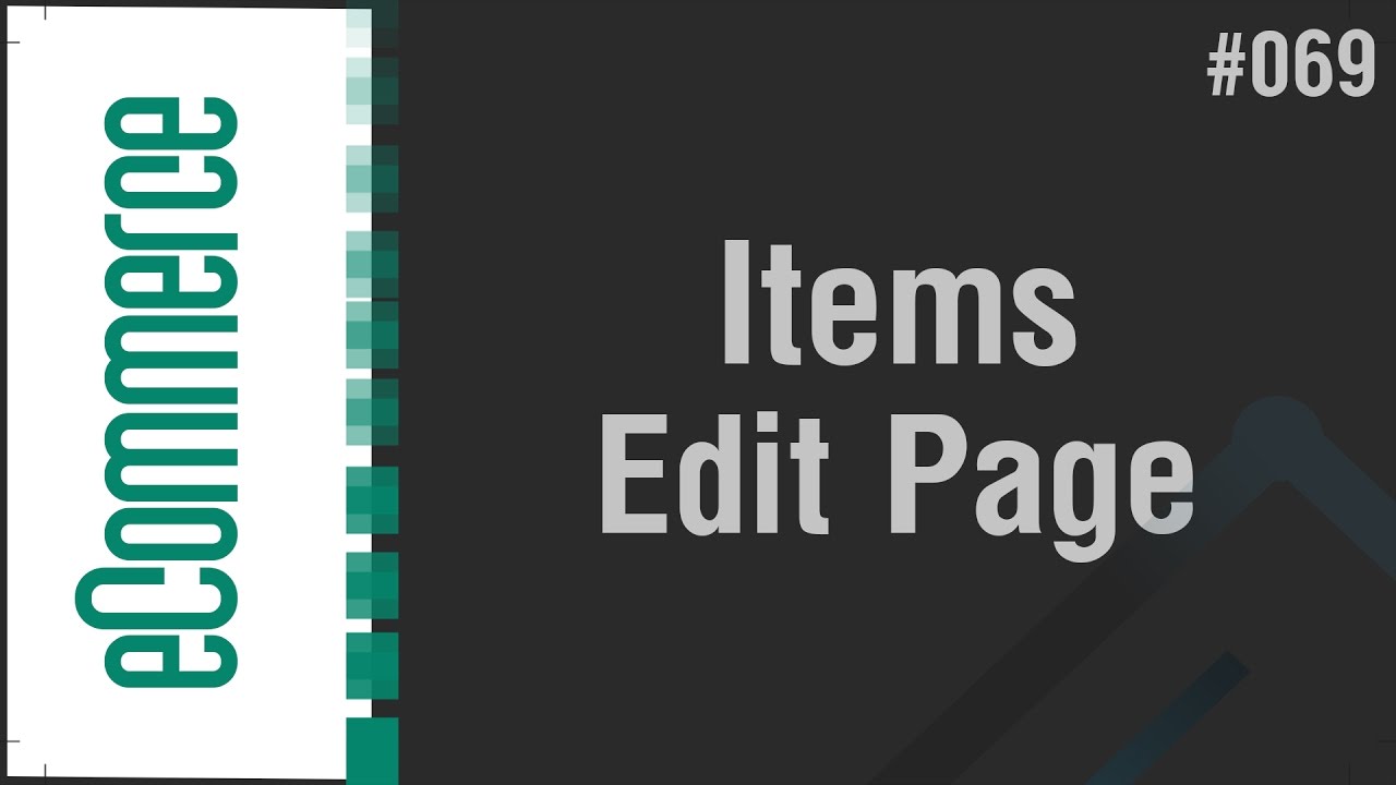 eCommerce Shop in Arabic #069 - Items - Create Edit Items Page