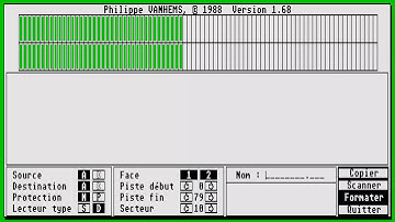 ATARI ST Terminators Copy FAST Disk copy Compilation 1  4 COPIER TOOL WITH SAMPLING Philippe VANHEMS