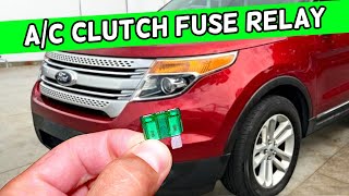 Ford Explorer AC Clutch Fuse Relay Location Replacement 2011 2012 2013 2014 2015