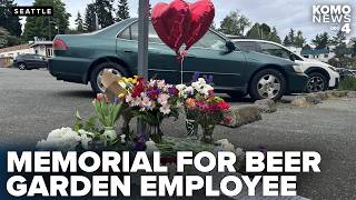 Memorials, mourners honor young employee found dead at North Seattle beer garden