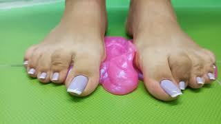 My Y French Pedicure And Slime