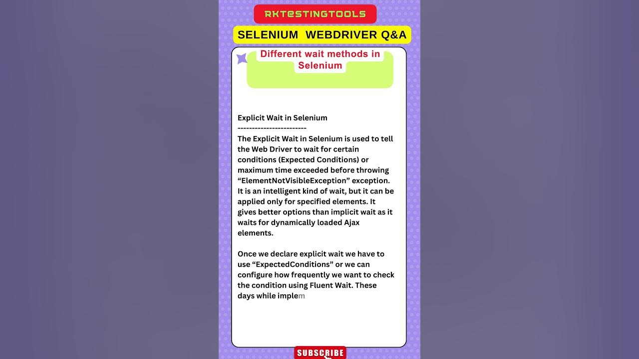 Different Methods In Selenium After Open