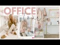 MY HOME OFFICE TOUR 2020 | Blush and Gold Office Decor