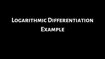 Logarithmic Differentiation Example y = (9 + x)^(3/x)